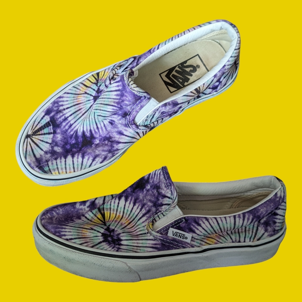 Vans | Tie-dye burst | Slip ons